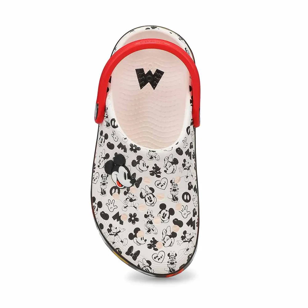 White cheap mickey crocs