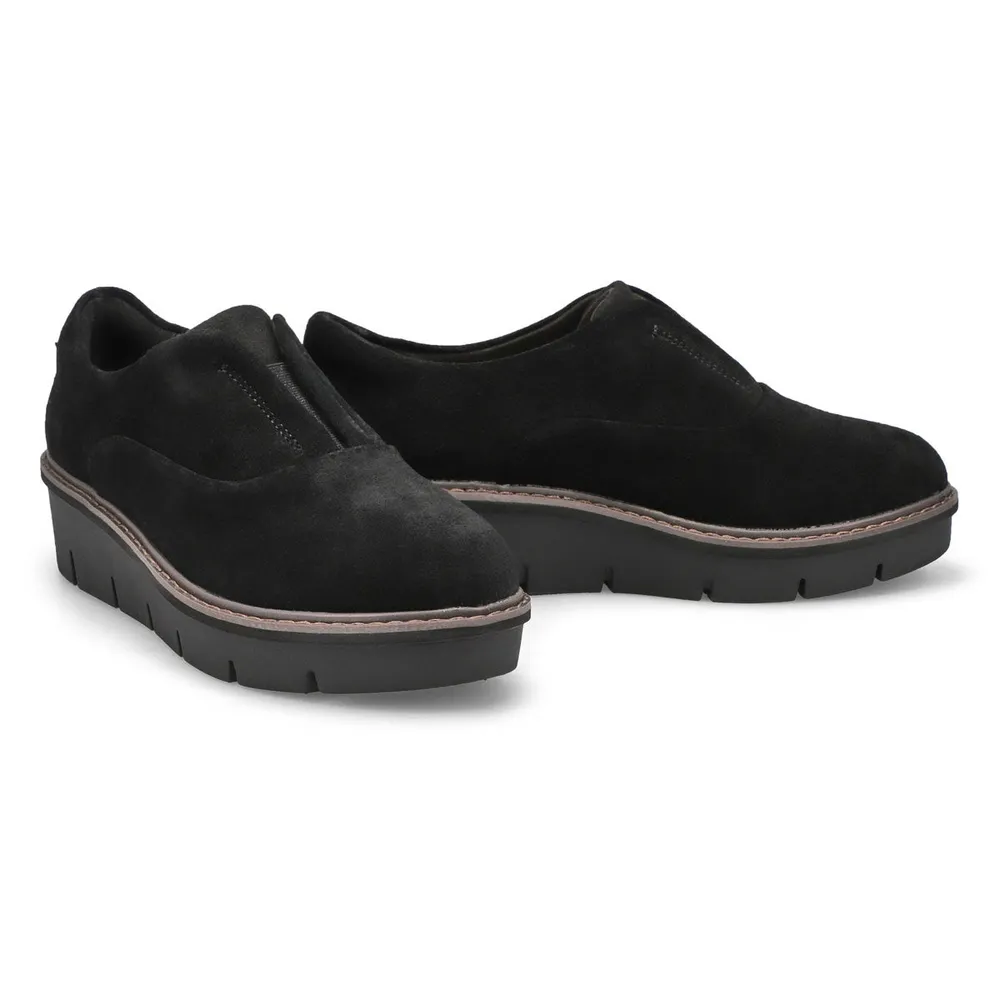 Clarks Womens Airabell Sky Platform Loafer - Black | Galeries de