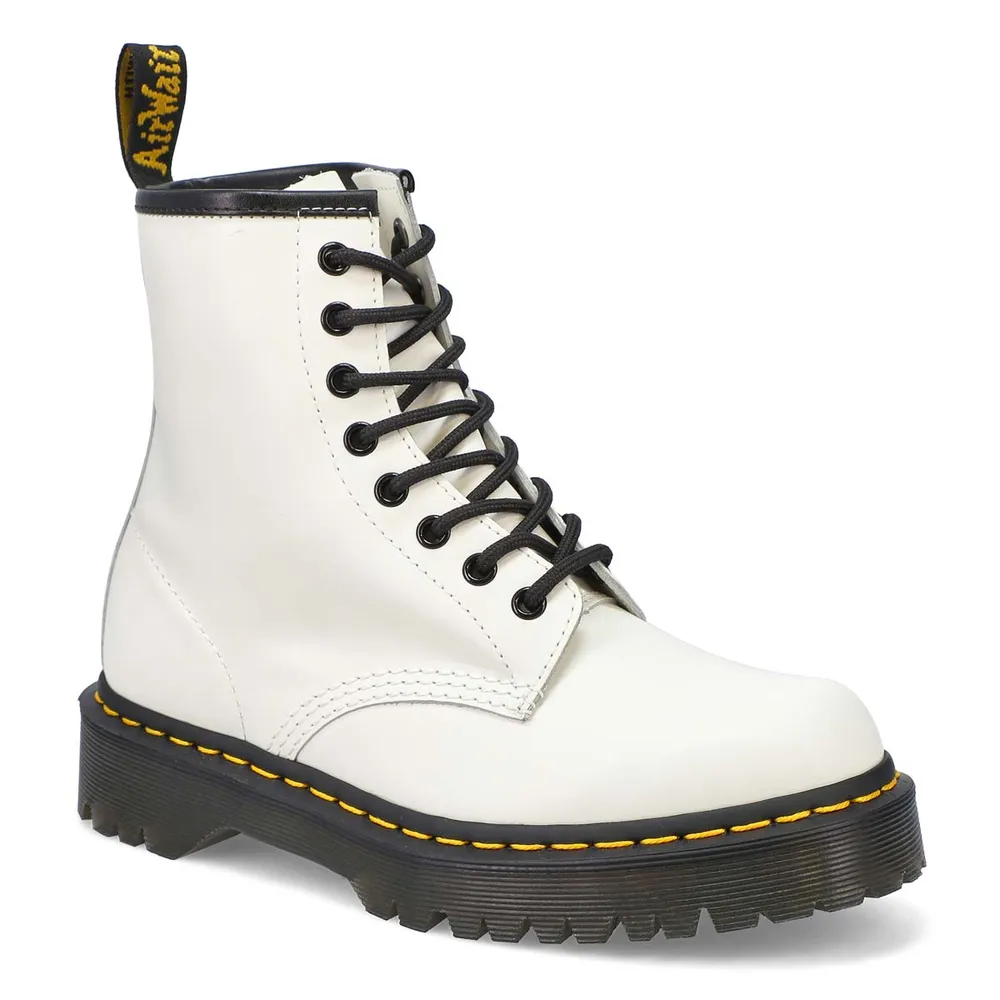 Dr Martens Womens 1460 Bex 8 Eye Leather Boot - White | Kingsway Mall