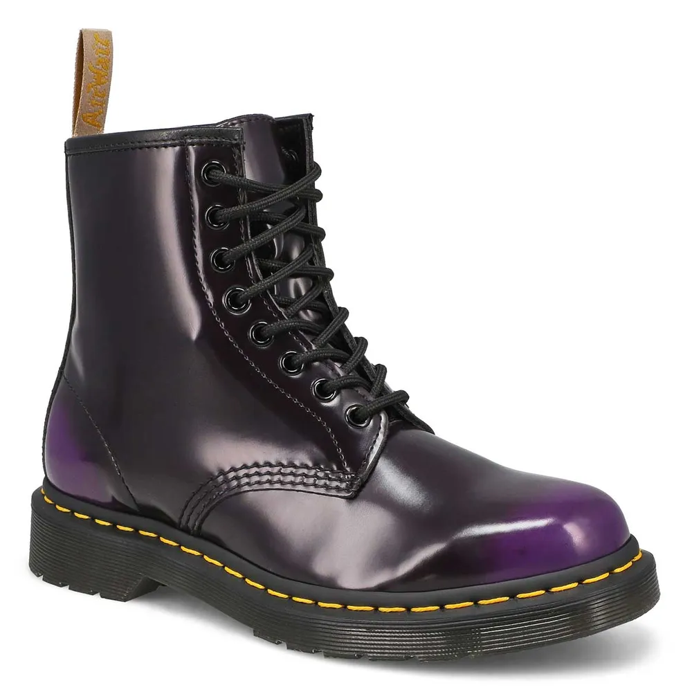 Dr Martens Womens 1460 Vegan Smooth Boot Purple Square One