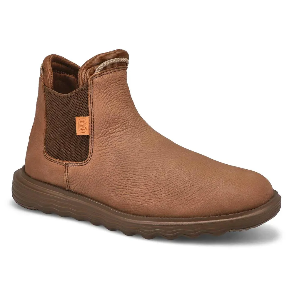 HEYDUDE Mens Branson Craft Chelsea Boot - Brown | Southcentre Mall