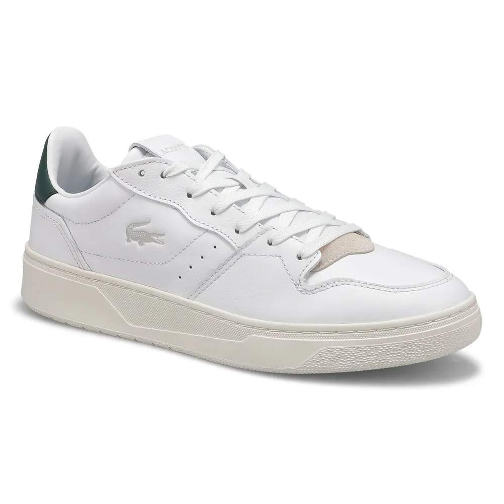 Lacoste Mens Court-Lisse 222 1 Sneaker - White/Green | Upper