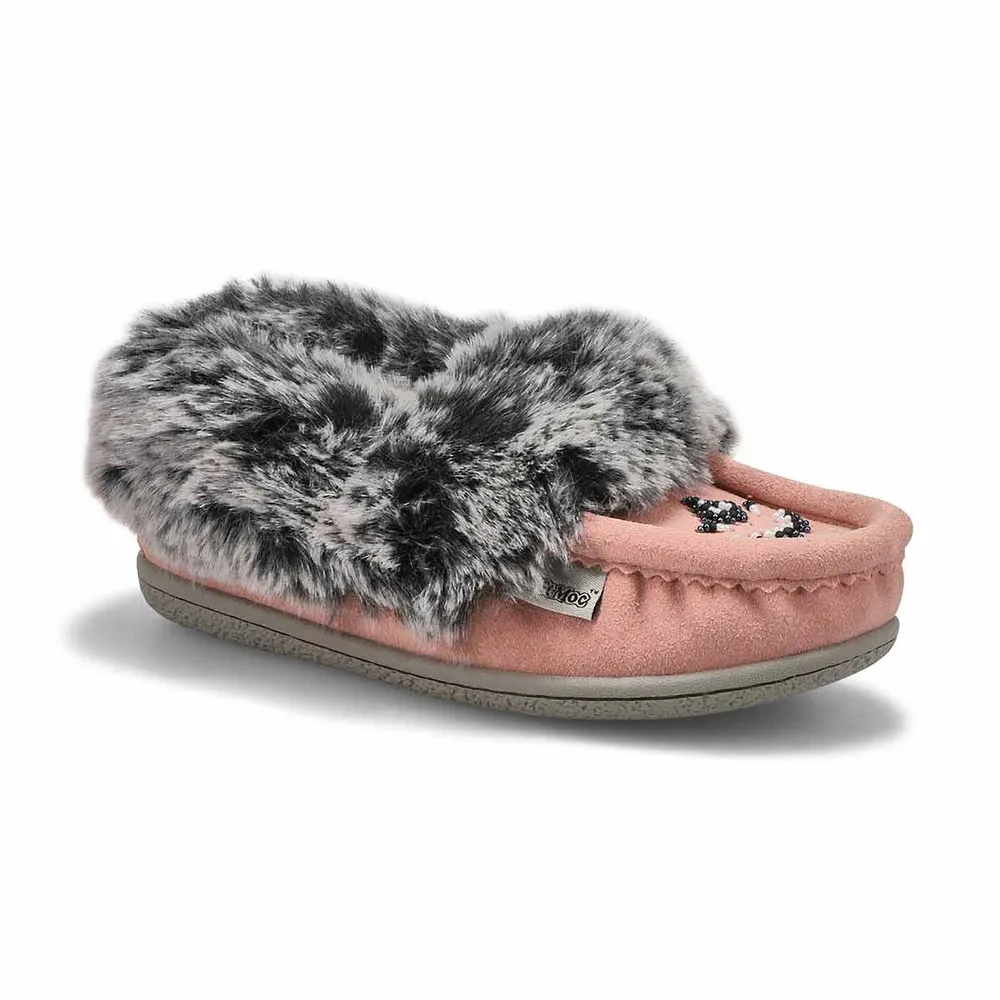 Pink clearance moccasin slippers