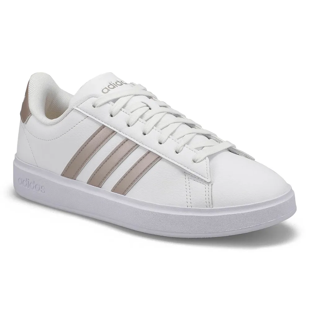 Adidas Womens Grand Court 2.0 Sneaker White Metallic Kingsway Mall