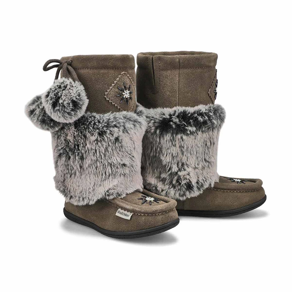 Grey mukluk boots sale