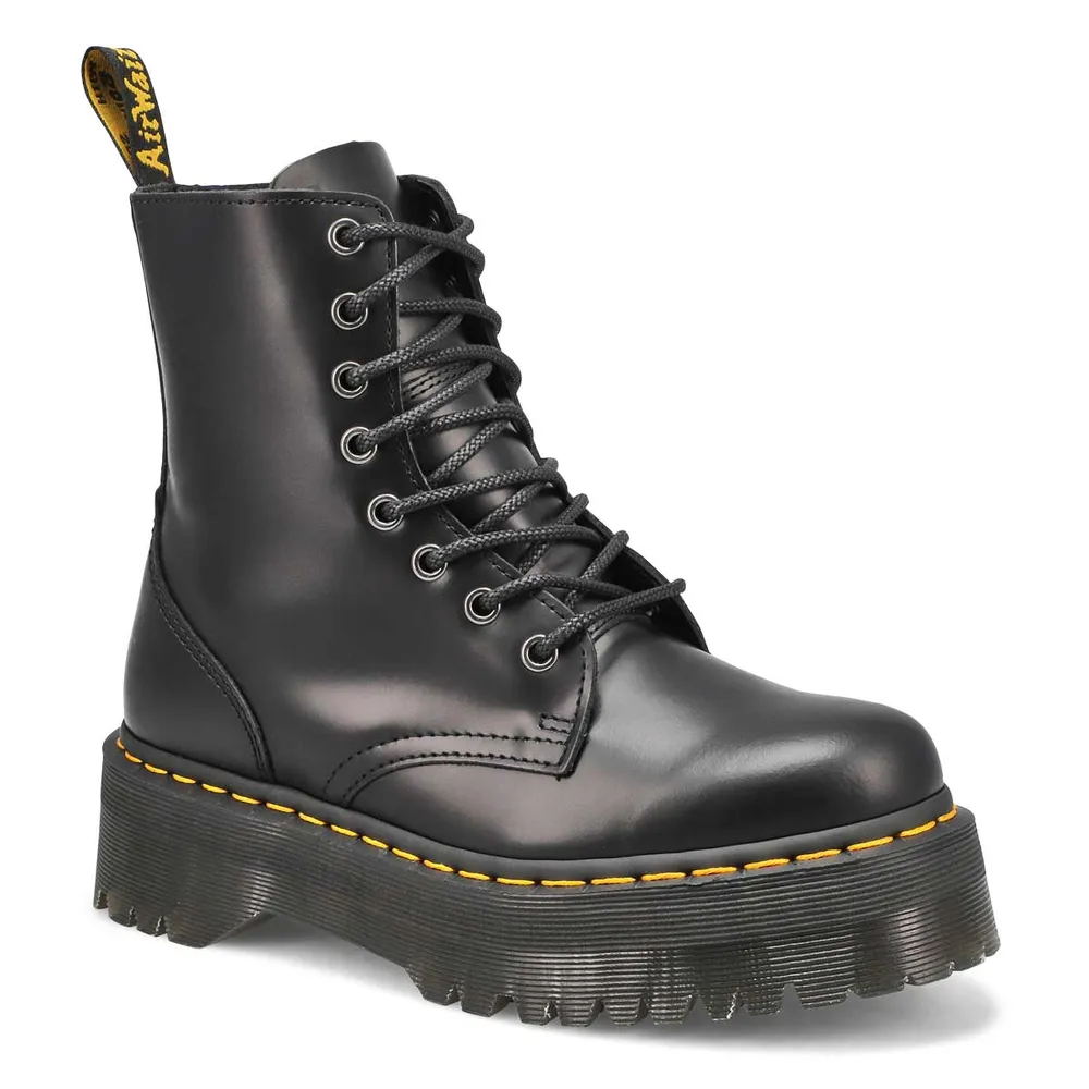 Dr Martens Womens Jadon 8 Eye Smooth Boot Black Kingsway Mall