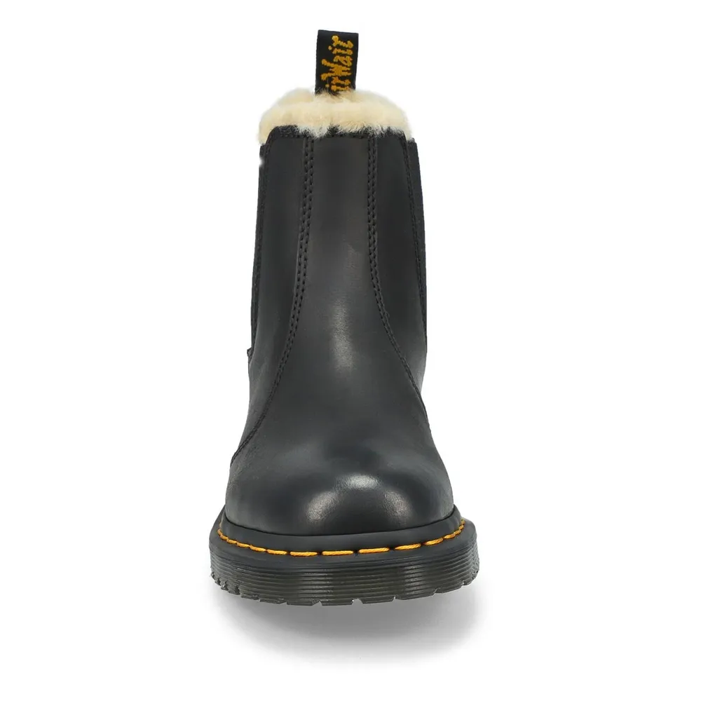 2976 leonore faux fur lined chelsea boots sales black