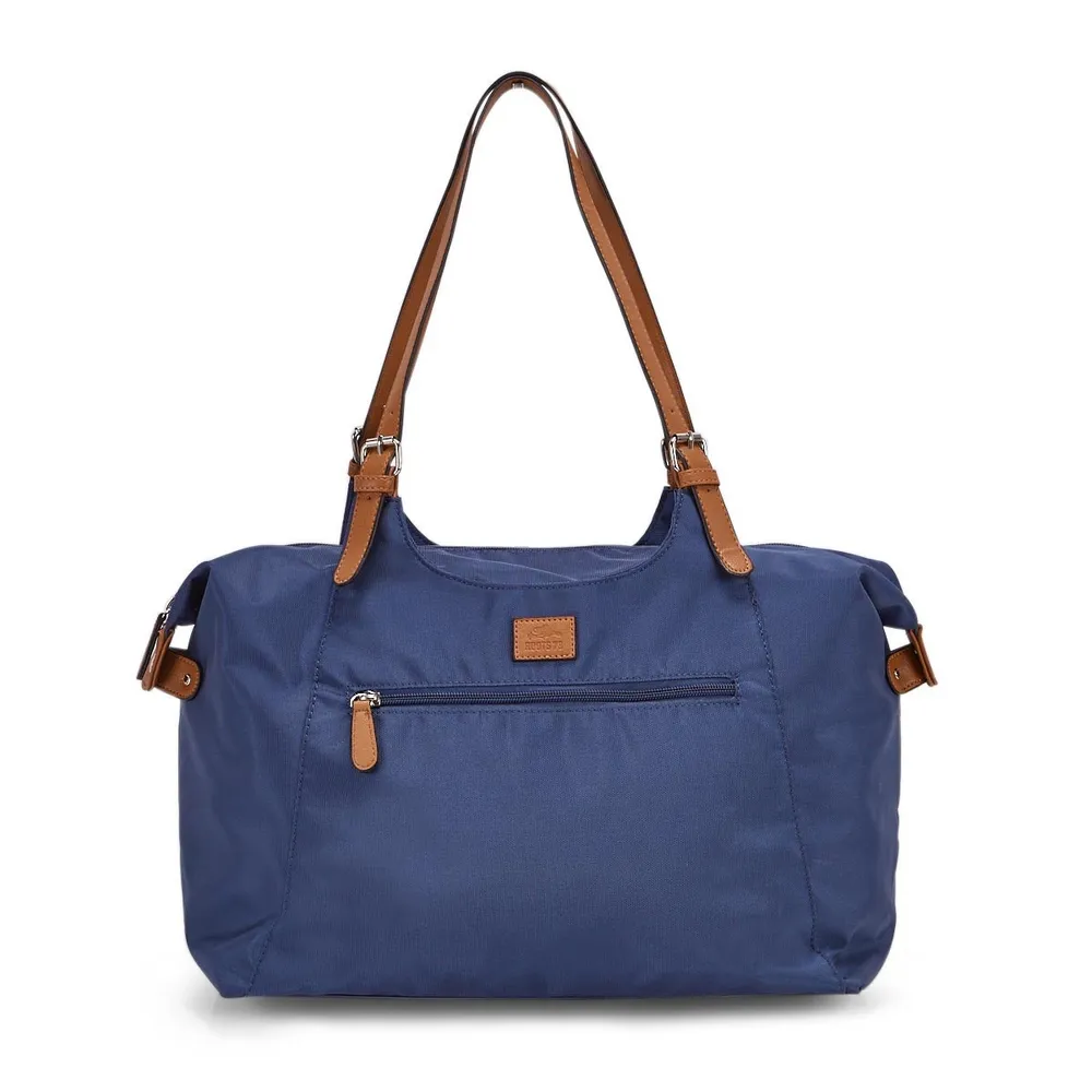 Roots Womens R4700 blue large tote bag | Square One