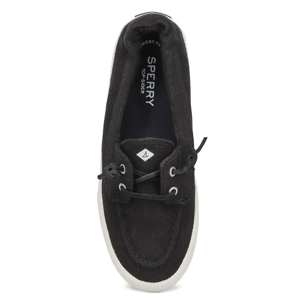 Sperry Womens Lounge Away 2 Boat Shoe Black Square One