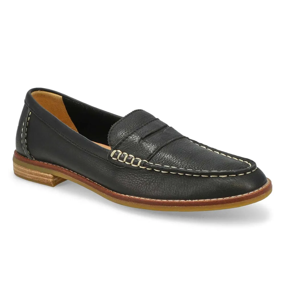 Sperry Seaport Penny Loafer Black Factory Sale | www.danzhao.cc