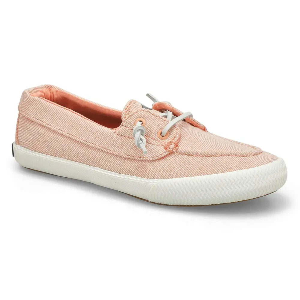 Pink sperrys clearance women's