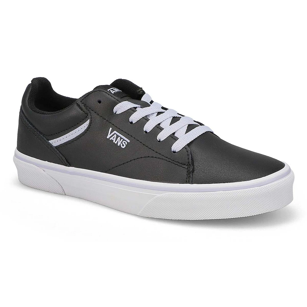 Leather lace up vans best sale