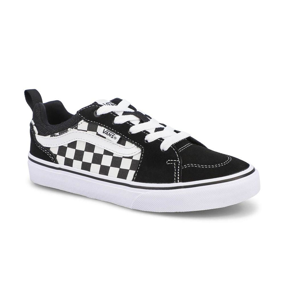 Boys vans black outlet and white