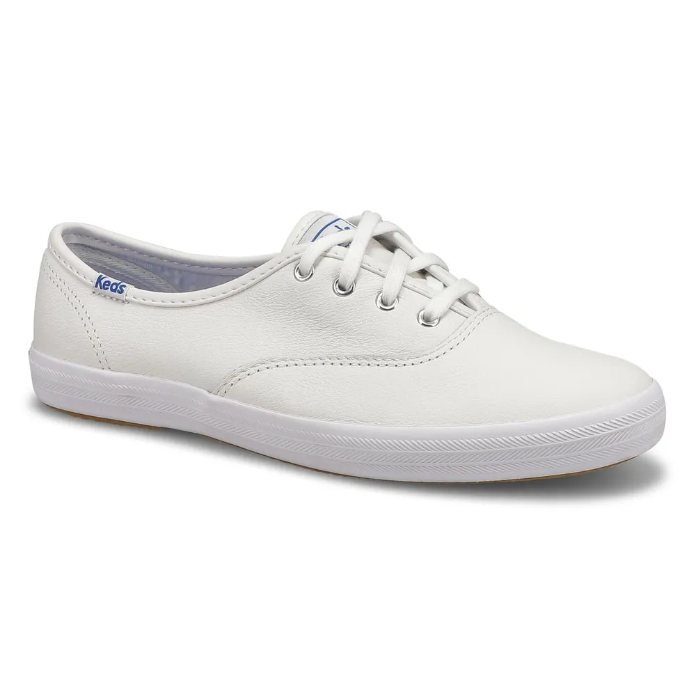 Keds Womens Champion Leather Sneaker White Upper Canada Mall