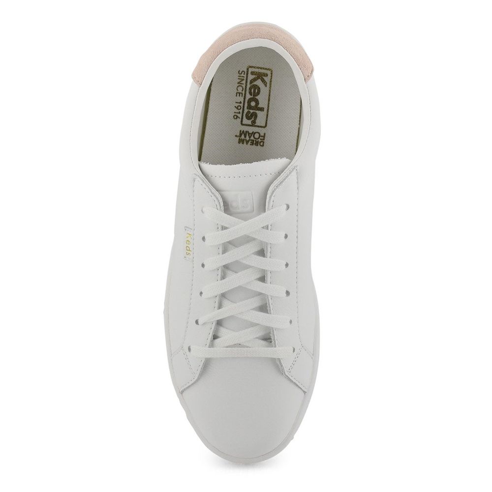 Keds ace sales leather white blush