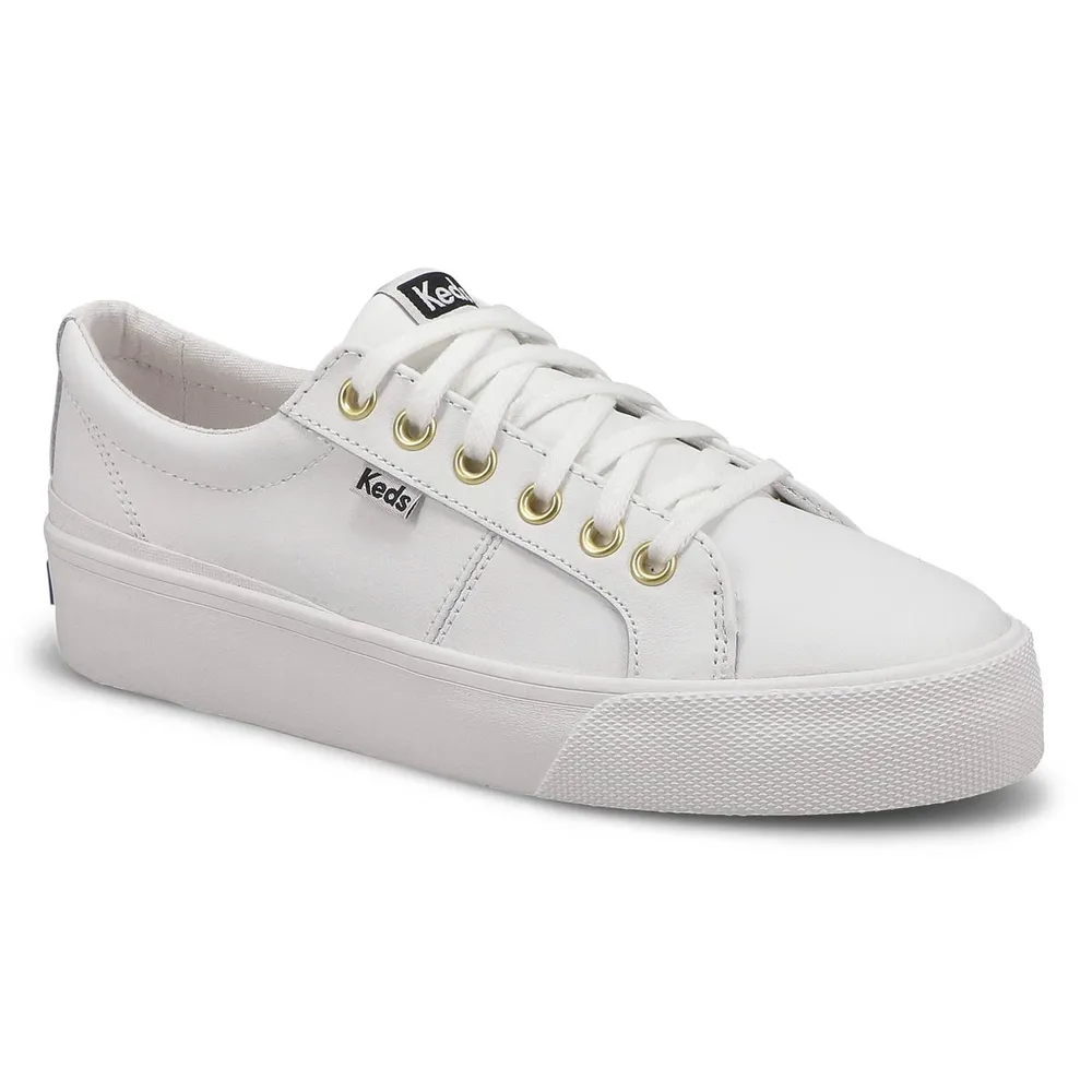 Keds Womens Jump Kick Duo Leather Sneaker White Upper Canada Mall