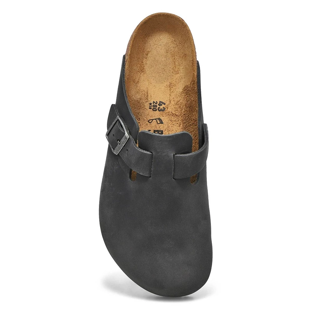 Birkenstock Men's Boston Oiled Leather Casual Clog - Habana Birkenstock Men's Boston Oiled Leather Casual Clog - Habana