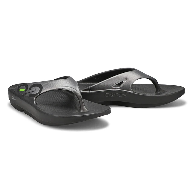 OOFOS Men's Ooriginal Sport Sandal -Black/Graphite at