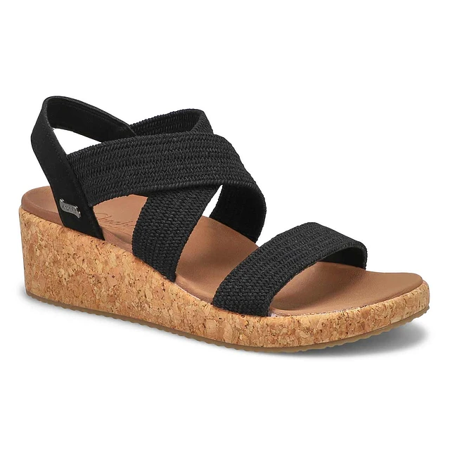 Black wedge sandals online canada