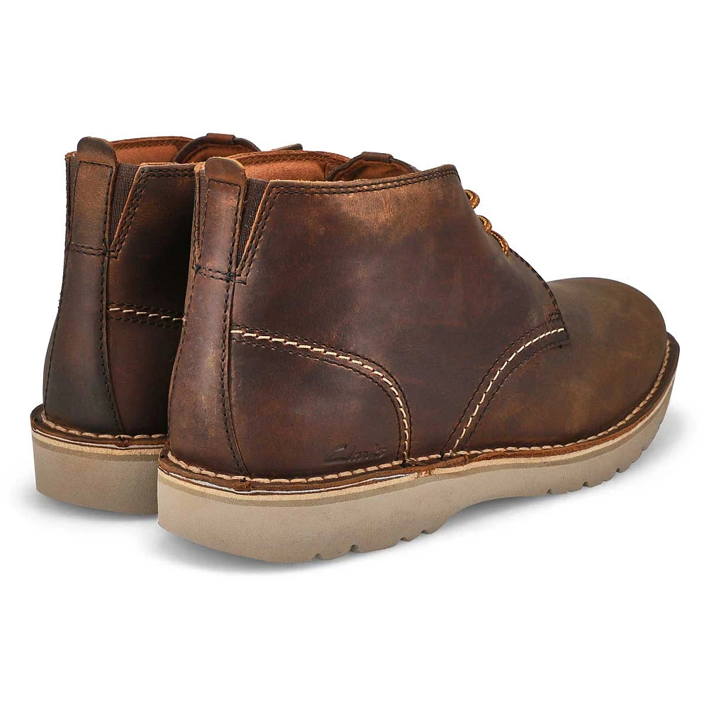 Clarks Men's Eastridge Mid Wide Chukka Boot - Beeswax | Erin Mills