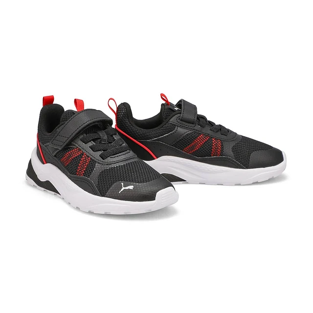 Puma Kids' Anzarun 2.0 AC+PS Sneaker - Black/Grey at