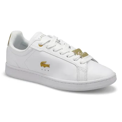 Basket lacoste best sale femme doré