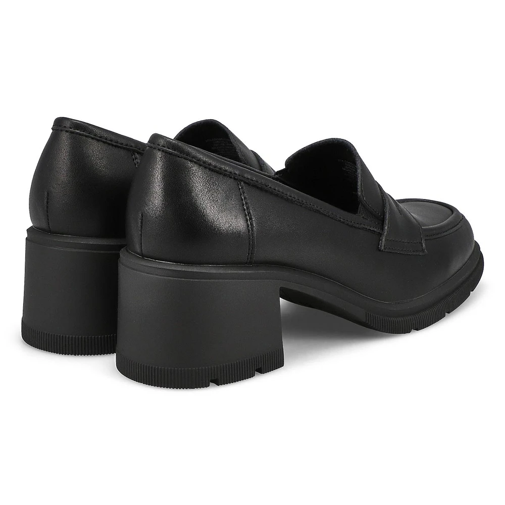 SoftMoc Women's Helena Leather Stacked Heel Penny Loafer