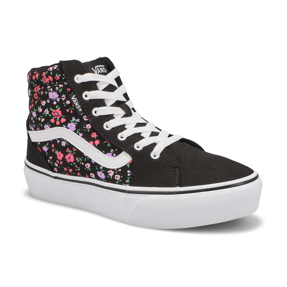 Floral on sale platform vans