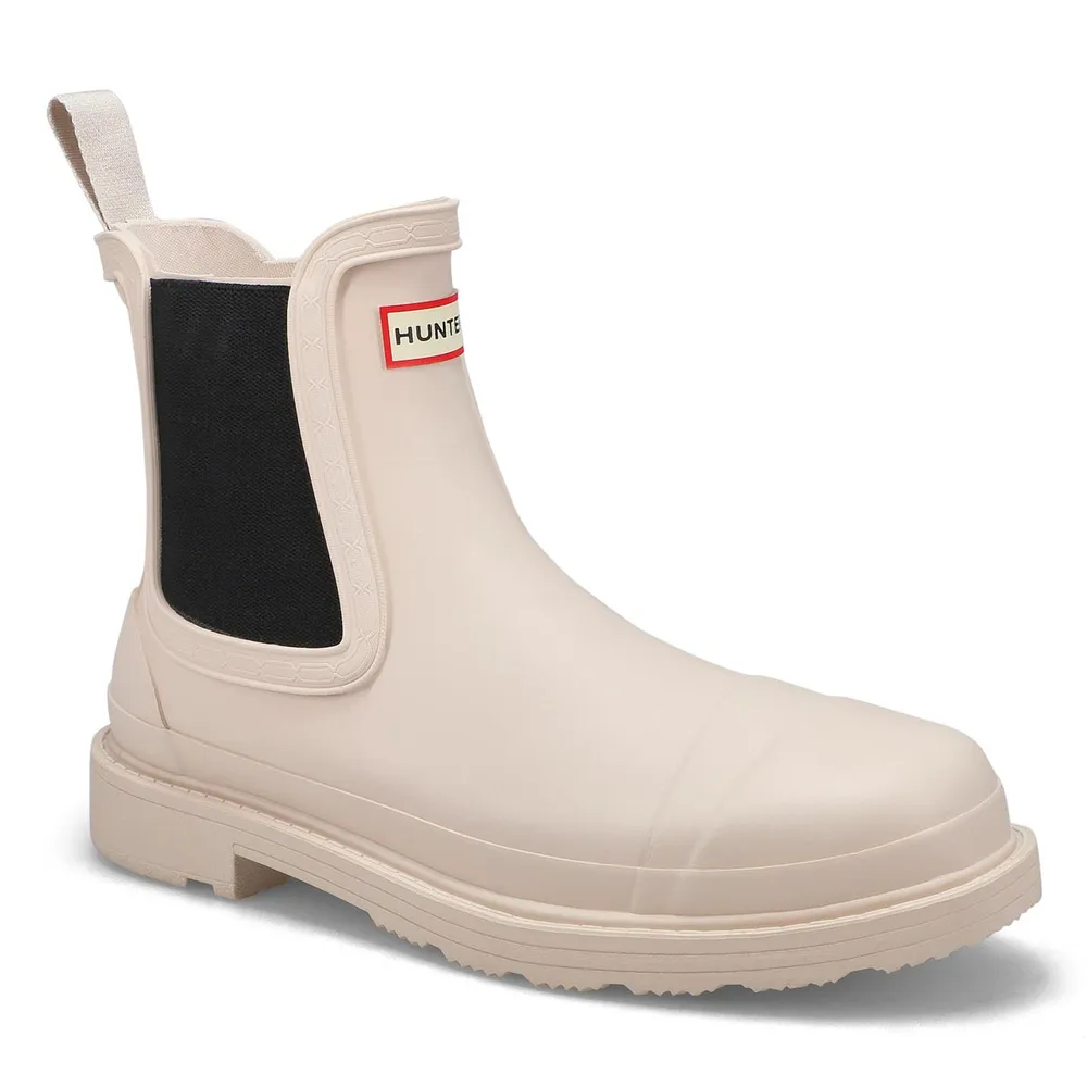 Hunter Women's Commando Chelsea Rain Boot- Black | Halifax