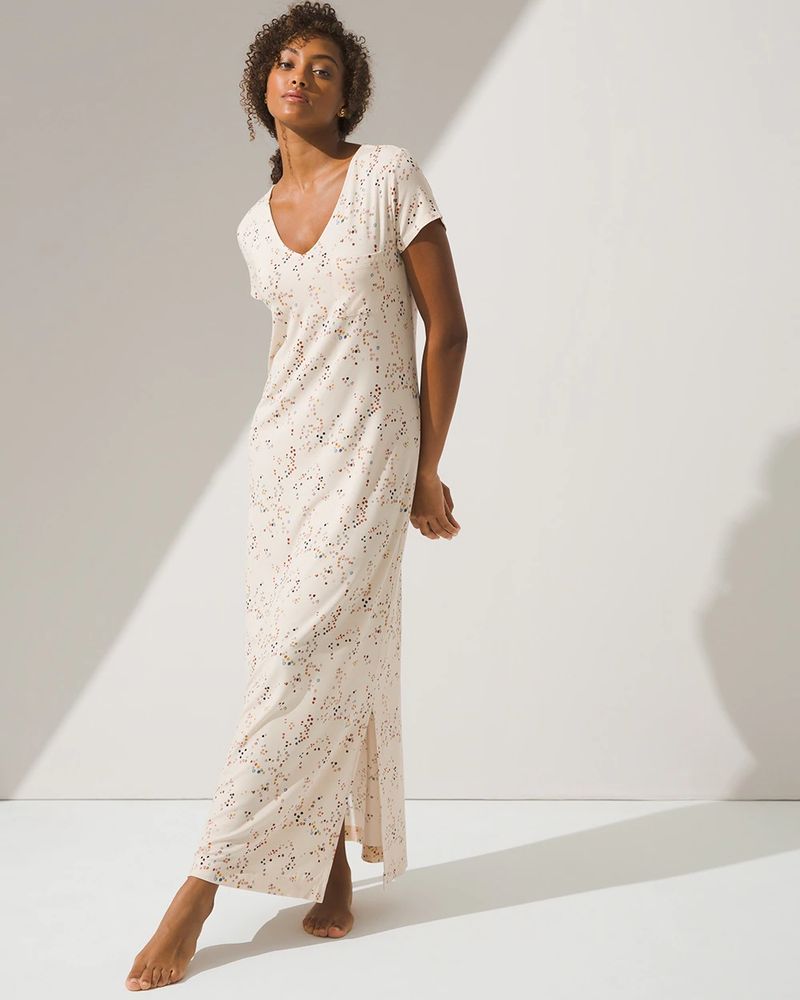 Soma Cool Nights Long Sleepshirt, MISTED DOT PINK TINT Mall of America®