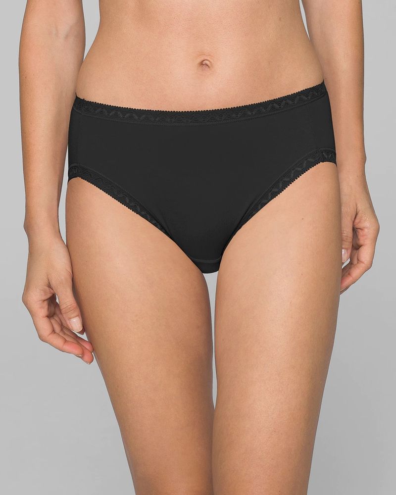 Soma Cotton Modal High Leg Brief Black Mall Of America® 1090