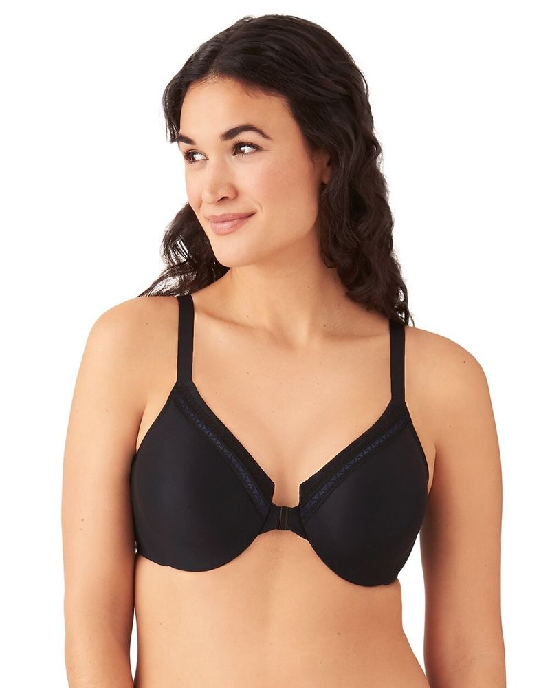 Soma Wacoal Perfect Primer Front Closure Bra, Black Mall of America®