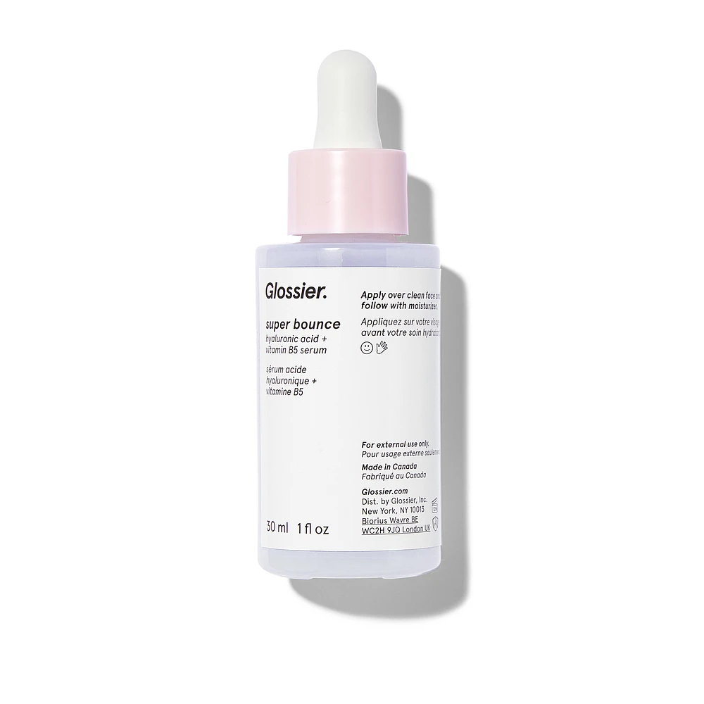 Glossier Super Bounce Hyaluronic Acid + Vitamin B5 Hydrating Face Serum ...