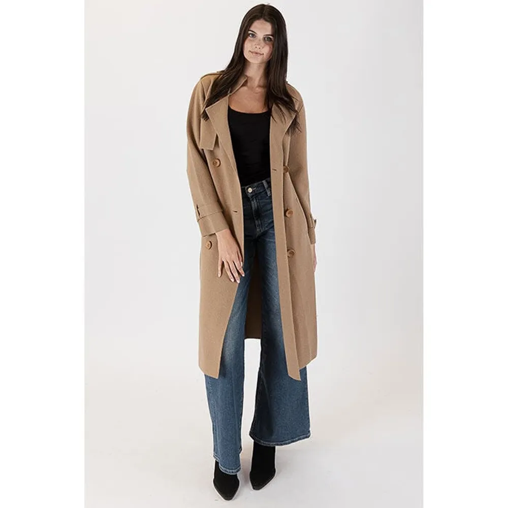 Lyla Luxe Women s Preston Knit Trench Coat Yorkdale Mall
