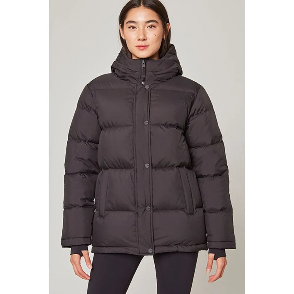 Down filled sales puffer jacket women's