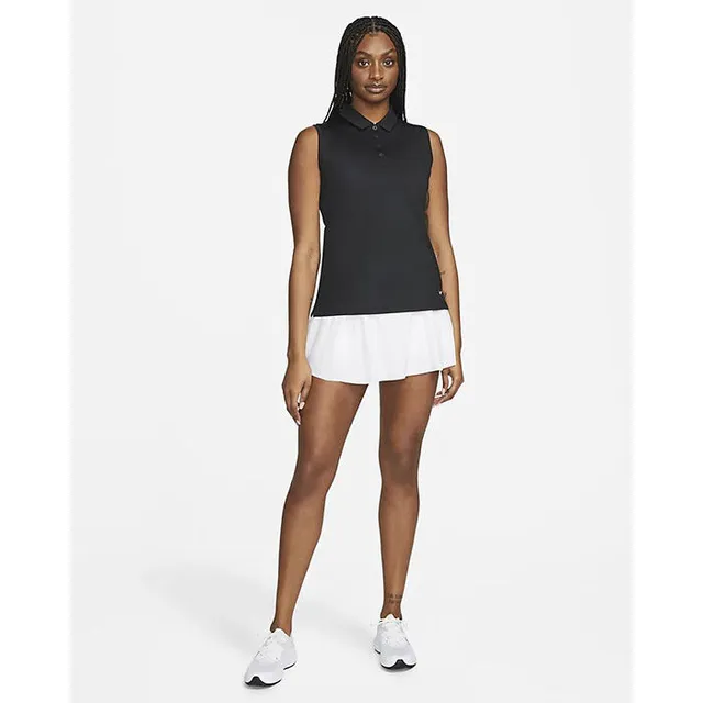 Nike women's dry best sale sleeveless golf polo