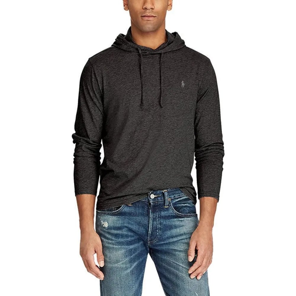 Cotton jersey hot sale hooded tee