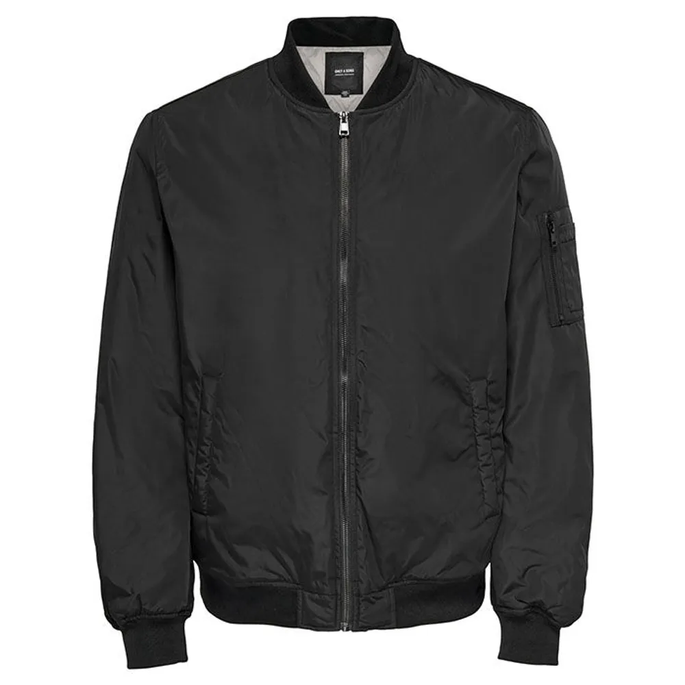 Boys black bomber jacket online