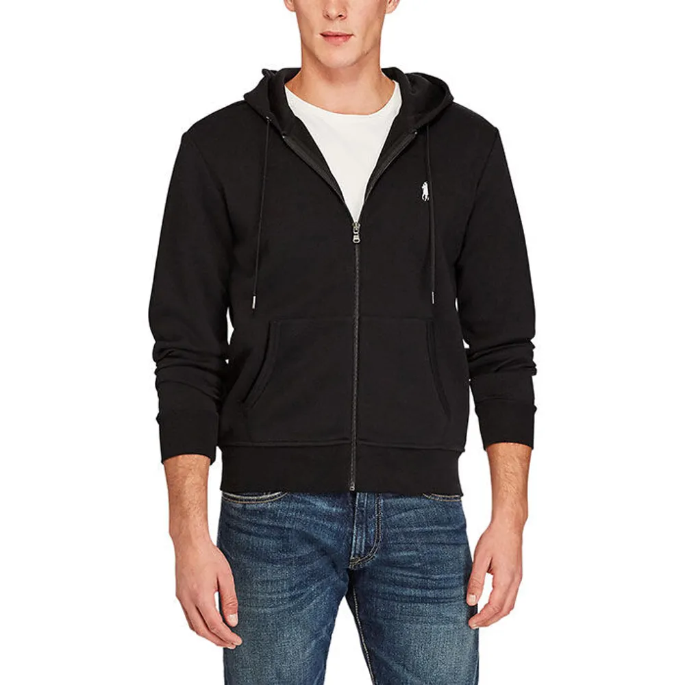 Polo men's double cheap knit hoodie