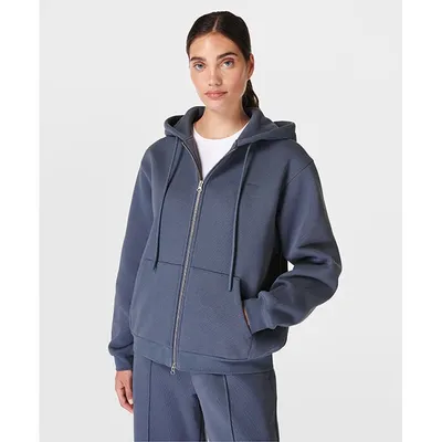 Slouchy zip on sale up hoodie