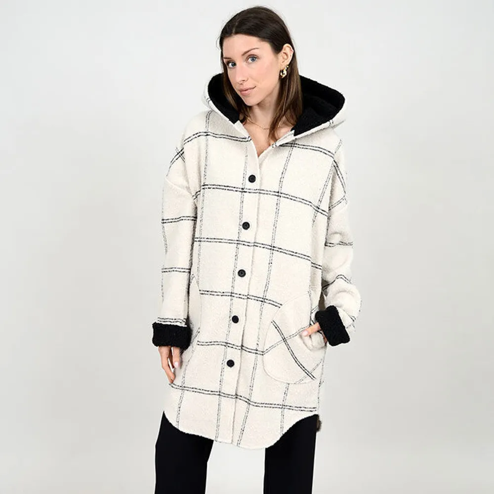 Oak Ivy Women s Abby Hooded Shirt Jacket Yorkdale Mall