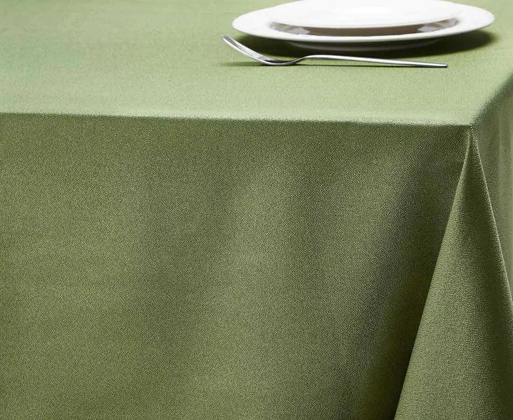 Large green shop tablecloth
