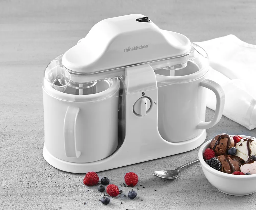 Thinkkitchen Arctic Pro Twin Ice Cream Maker White Halifax