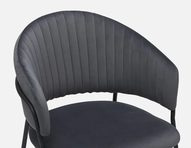 Structube BAILEY velvet dining armchair The Pen Centre