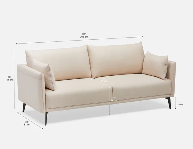 Structube outlet barron sofa
