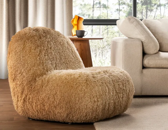 Mark David Ava Boucle Accent Chair The Pen Centre