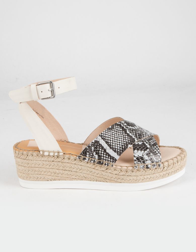 Snake print flatforms discount