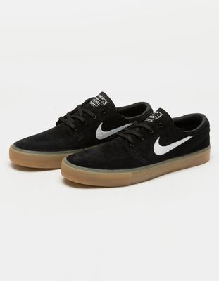 Nike sb janoski slip-on rm black  and  gum suede skate shoes top