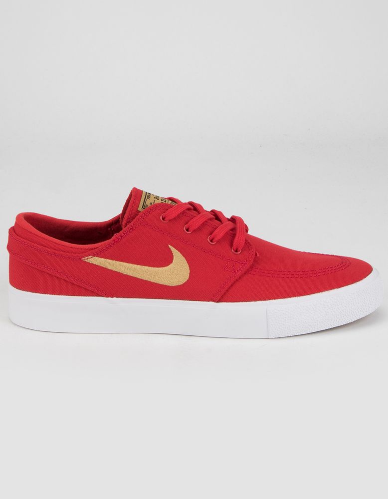 NIKE SB Zoom Stefan Janoski Canvas RM Red Gold Shoes