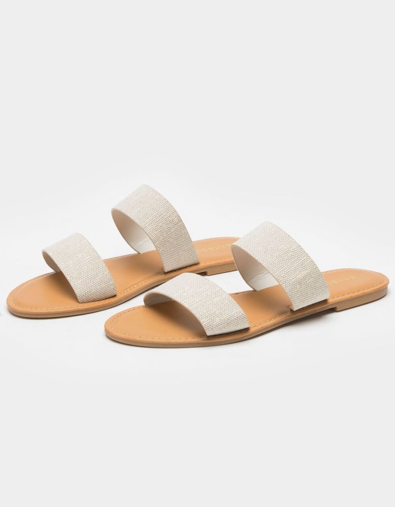 Bamboo double strap sandals 2025